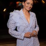 Shanti Priya Instagram - 🙏🏽🧿 shanthipriya shanthi priya actor dancer events glamour Makeup by yours truly @shanthipriya333 Hair by @amuthevar Stylist @instylewithaditi Team @cosmo_bydivya Outfit @geishadesigns Jewellery @mozaati Photographer - @anujjoshiproductions