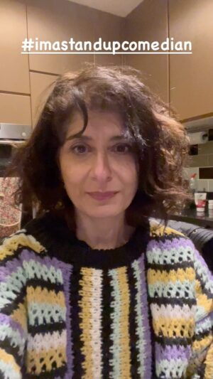Shappi Khorsandi Instagram - Me, joining in. 
#imacomedian
#ima
#imastandup