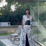 Sharam Diniz Instagram – Mom gave birth, to a legend in the making 🥰
Portugal Fashion Week ready, with full look by @joaosousabrand droppin’ 
the collection on the 18th Oct. 🇵🇹🤍🖤
Last but not least, thank you @villa.casasdecampo for the hospitality 🏡. 

#Kings #JoaoSousaBrand