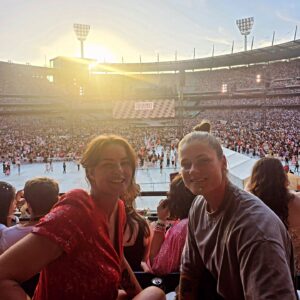 Sharni Layton Instagram - Definite latergram, but better late than never! That was absolutely BANANAS. Don't think anything could ever beat it. Pumped for everyone going to Sydney. Would go again 1 million times over. Thanks for being my hot date @briannadavey_ #TayTay