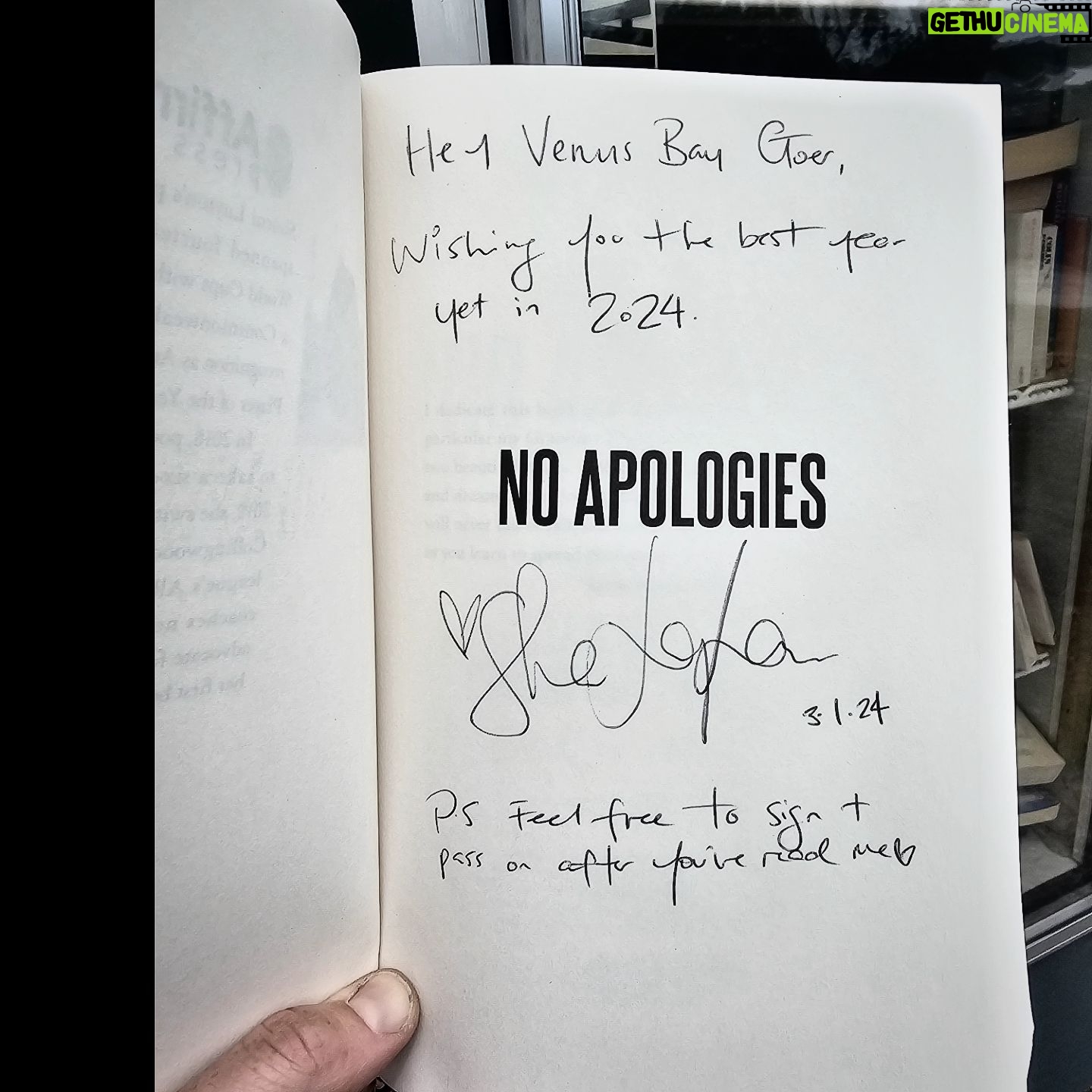 Sharni Layton - 825 Likes - Hi Venus Bay Goers! I've just dropped 2 x signed copies of my book 'No Apologies' in the VB Book Exchange. Men's Shed (pic above) and the one on the right of Jupiter as you drive into VB. Wishing you all a great 2024!! Love me x #BookExchange #VenusBay #Holidays #ChilledVibes #FavSpot #PayItForward #NoApologies #Reading 💕