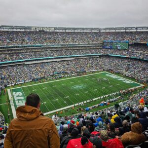 Sharni Layton Instagram - Thanks for the $h!  weather NY 😂 We toughed out the Jets game anyway!!! Bloody loved it. Atmosphere off its head, even with the rain... @nyjets #JetsPatriots @sirnukesalot
