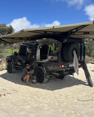 Sharni Vinson Instagram - Living the dream 🏕️ 🛻 

#fraserisland #camping #vanlife #travel #adventure #explore #kgari #australia #islandlife #living #nature