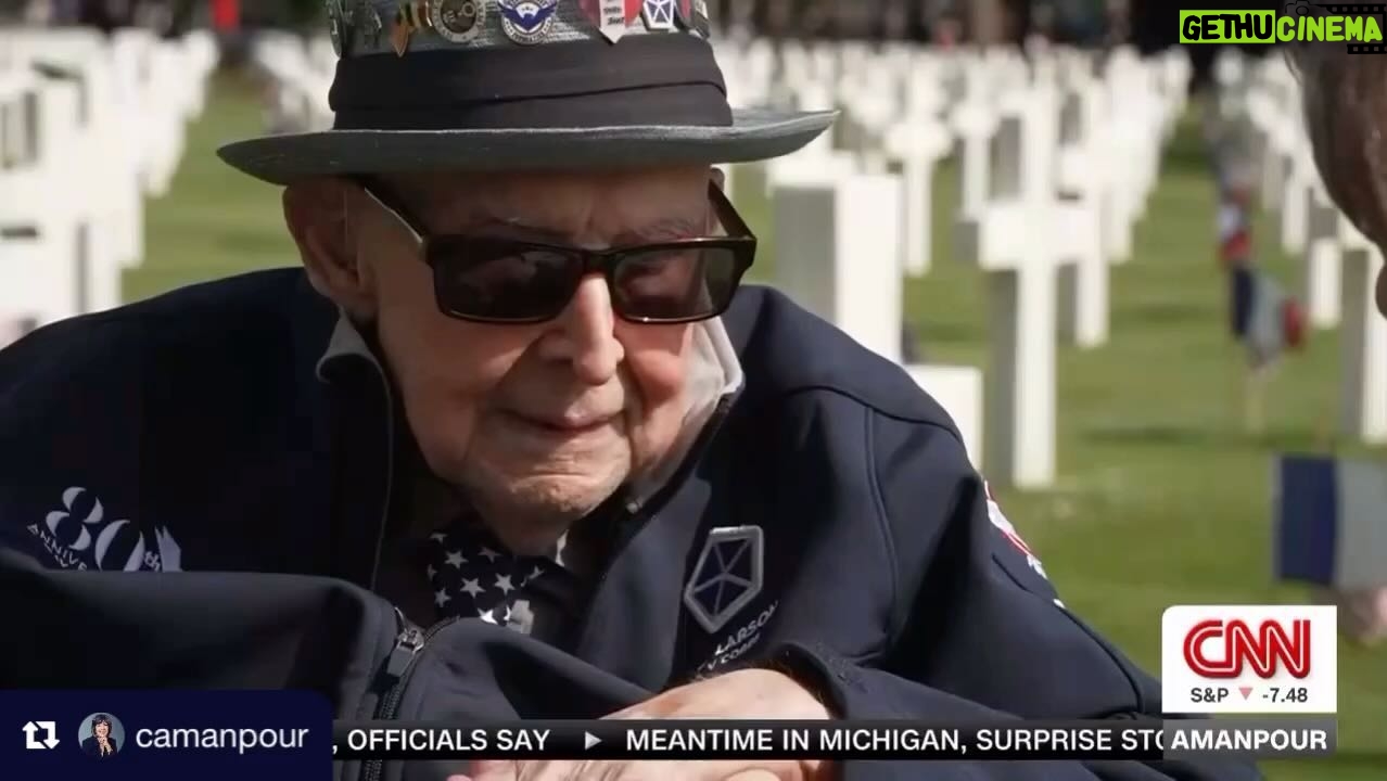 Sharon Lawrence - 3 Likes - God bless you Mr Larson and all those who gave the final measure for freedom. #dday
Repost from @camanpour
•
“I don’t think I was a hero. I was just like everybody else. We were all in this together.” D-Day veteran Jake Larson is adamant that his bravery 80 years ago was not exceptional: “The heroes are up there. They gave their life, so that I could make it.”