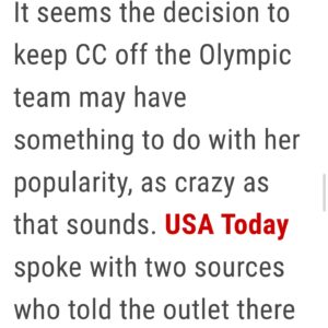 Sharon Reed Instagram - Should CC be on Team USA?