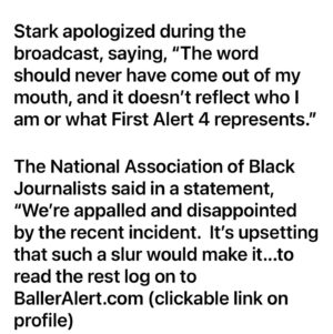 Sharon Reed Instagram - Do swipe 👉🏽 
I did my part about a decade ago - when I worked with this person. Not that it should be the exclusive job of Black folks in the newsroom to keep racist references from reaching viewers🤷🏽‍♀️
#KeepSpeakingUp 🗣️ 
#RetaliationExpected
#DoItAnyway💪🏾 
#NABJ