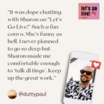 Sharon Carpenter Instagram - Here’s what some of the stars are saying about my Webby and Telly Award-winning Instagram Live interview series, “Let’s Go Live! w/ Sharon Carpenter.” You can find their episodes and many more on my IGTV. More exciting celeb chats coming soon. #chrisrock #seanpaul #thezombies #colinblunstone #lamornemorris #skipmarley #machelmontano #letsgolive #sharoncarpenter