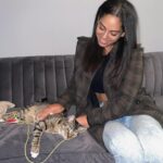Sharon Carpenter Instagram - STELLA UPDATE - Some of you have asked how my sweet foster kitten Stella has been doing. I just went to visit her in her forever home with her cat daddy @_ohstylez. She’s getting big, doing great and loving life! Scroll for baby Stell pics and sound up on the last slide for cuteness overload. (And yes she has 3 legs but she can move faster than most cats with 4 😺). #fosterkittens #aspcafoster