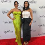 Sharon Carpenter Instagram - Such an honor to present (especially alongside the lovely @iamsarahgrafferty) at this year’s #gracieawards as well as host the after-show again. We were in a room filled with legends including #carolburnett #phyliciarashad #janefonda - and trailblazers such as #mariashriver and #kristenwiig. So many special and inspiring moments. Thank you @allwomeninmedia @vicangelobulluck @fionabloom ✨