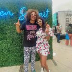 Sharon Carpenter Instagram - United with my fellow vegans today - some incredible humans working to make this world a better place. Moderated the keynote convo with the hugely inspiring @heathermillsofficial, hung with my bestie / rep @fionabloom and partied to @redfoo. Thanks @jennystojkovic for another incredible @veganwomensummit. 💚