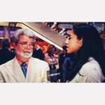 Sharon Carpenter Instagram - Fave pics ever! #maythe4thbewithyou #lukeskywalker #hansolo #georgelucas #starwars