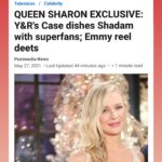 Sharon Case Instagram - https://bit.ly/2ToBPkj Go to the Toronto Sun and watch our fun #zoom interview! We talk #YR #sharonnewman #shadam #shick #shey #daytimeemmys #shipwars #love #romance #daytime and more! Big thanks to #NelsonBranco and #TorontoSun I really had a great time doing this interview bcuz it’s so much fun talking to #AlanSarapa and #DeeDeeFlintakis they are so funny and they know everything about #soaps - you can also check them out on their regular show, the podcast called #TheChat 🗣🗣