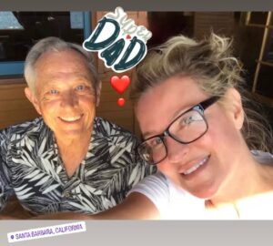 Sharon Case Instagram - #happyhumpday 
#weekend pic with my #dad 
#bestman #dadjokes #family #brunch #laugh