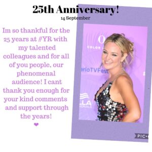 Sharon Case Instagram - My 25th Anniversary at #YR is coming up on September 14th. I want to give my thanks to all of my very talented cast mates for these sweet comments in @soapdigest 💋And a special thanks to those who have been with me since the beginning of this journey: the Bell Family, Steve Kent at Sony, @cbsdaytime @joshuamorrowyr 💋!!..... to all of the soap press, you guys have been the best people to work with u do such a great job! Thank you SO much to all the #YR fans, i LOVE you guys! 
Here’s to another 25 years! 🥂

#cbssoapindepth 💋@michaelfairmantv 💋#NelsonBranco 💋@mattykane1 💋
.
.
.
#sacrecoeurparis #lovelocksparis