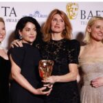 Sharon Horgan Instagram - Still in shock. Was a really happy night. Then had a little cry because I have no idea actually just started crying when I got off stage. I love these girls and miss @evehewson and I’m so buzzed. Thank you @bafta and to all the team who couldn’t make it, we couldn’t have done it without you @_darylmccormack @claesbang @michaelsmiley5 @schullerinc @camillebenda @mark_geraghty_ @nicolewhitaker.dp And so many more that I will add when my brain activates @badsisterstv #badsisters @mermantvfilm @appletv