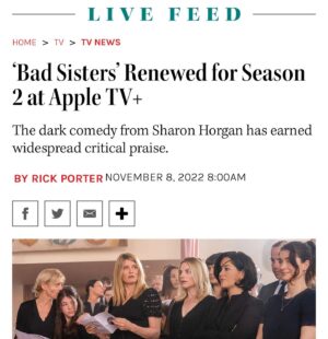 Sharon Horgan Instagram - So happy I get to jump in the Irish Sea with my girls again. Here’s some photos. I’m equal parts thrilled and terrified but that’s the way it should feel I think 
#badsisters 
@appletvplus 
@mermantvfilm