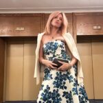 Sharon Horgan Instagram - I went to Banff. It’s beautiful. And the creatives honoured there were inspiring. And Craig Robinson was very funny. We stayed at the overlook hotel and I got lost a lot. I was trying to take photos of my outfit to tag the relevant lenders and was failing until @bobby happened to come along and save me. The last pic is how I was faring photographing my shoes before he rocked up @emiliawickstead @anyahindmarch @gabrielahearst @ginashoesofficial @racheldavisfashionstylist