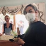 Sharon Horgan Instagram - A busy day on the set of Bad Sisters with director extraordinaire @dearbhlawalsh and costume supremo @camillebenda with Ann Marie Duff and Claas Bang (coffin). We are trying to work out the best size for The Prick’s post mortem priapism (dead boner). Too small and you can’t see it, too large and it just upstages the corpse. Also an issue: slope needed to balance the wedding photo @appletvplus #badsisters @mermantvfilm