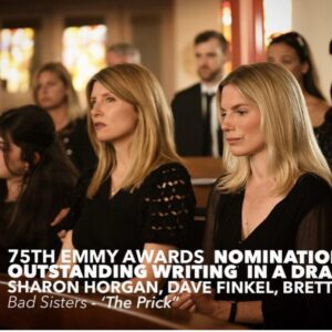 Sharon Horgan Instagram - I’m overwhelmed with gratitude for the last couple of days and so happy for the show and all my sisters who are the most brilliant, supportive, talented beauties.  And all the boys: the good ones and the baddies. The entire exceptional cast and our team of writers who we are so lucky to have. The production team especially @fayedorn and @johannknobel. The whole Merman family worked so hard and around the clock for this and I’m just really proud of everyone. All nominations amazing but @dearbhlawalsh Emmy one made me scream 💚💚

Thank you @televisionacad can’t believe it
And thank you @goldderby 💚
And thank you @hollywoodcriticsassociation 

Also it’s my birthday. I’m old today.

#badsisters 
#emmys 
@mermantvfilm 
@appletv 
@disneytvstudios 
#abcsignature