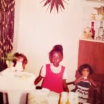 Sharon Leal Instagram - you know when you find a photo from the past and there’s someone in it, but you don’t know who it is? and no one seems to know? who this little black girl? how she doin? what she doin? where she doin it? #thingsthatkeepyouupatnight and it kinda looks like i’m drinking from the bar