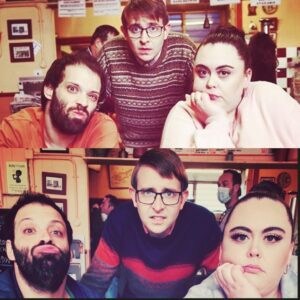 Sharon Rooney Instagram - That’s a wrap for this trio of Jerks 💖

A couple years older but absolutely not wiser 😂

-Tim, thank you for trusting me.
- Rob, thank you for letting me be mean to you.
-thank you for both for putting up with me
💖

So much said in the unsaid but thank you, thank you, thank you!!!! Here’s to team JERK2 xx