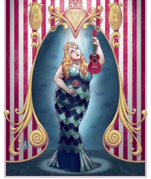Sharon Rooney Instagram - Miss Atlantis like you’ve never seen her before 🧜🏻‍♀️ Thank you so much to @skyclonus for creating this 😍💖 You are amazing!!! #Dumbo #MissAtlantis #TimBurton #Disney @dumbo @disneystudiosuk