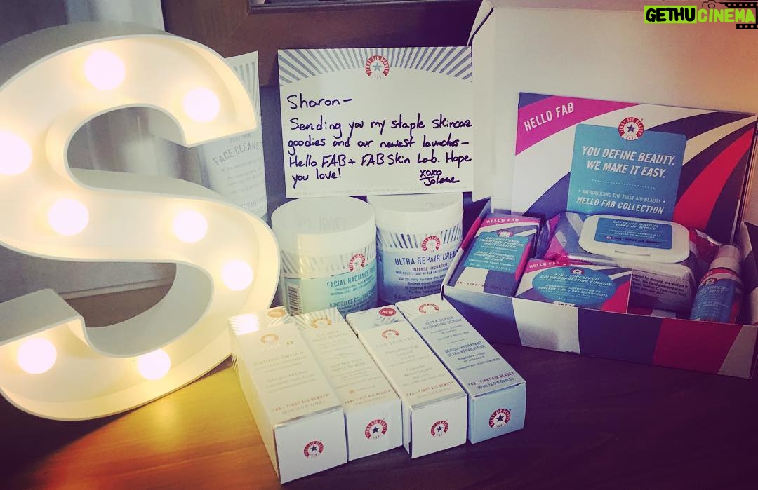Sharon Rooney Instagram - Thank you so much @firstaidbeauty for this really amazing and generous package! My skin is in need of some first aid! I can't wait to try it all 💖💖💖
