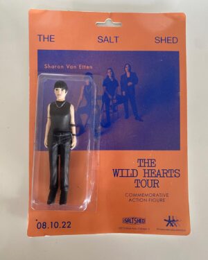 Sharon Van Etten Instagram - In the midst of my Summer cleaning, I came across this really sweet keepsake from last year’s show at Chicago’s Salt Shed.  Boy does time fly…
A year ago today Angel Olsen, Julien Baker, Quinn Christopherson and I kicked off the Wild Hearts Tour in Vienna, VA at Wolf Trap.  It was my first time back on the road after the trying years we all shared together.  I still can not think of a better way to have gotten back out there to perform and celebrate what we all need in our lives so much.
Thank you Angel, Julien and Quinn and thank you ALL for coming out every night. Thank you Salt Shed for this commemorative action figure. Uncovering this put a smile on my face today… X
