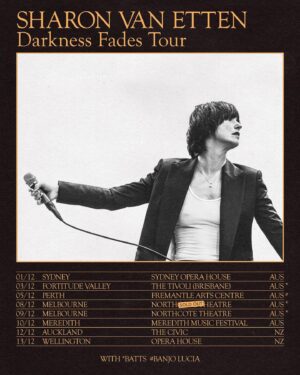 Sharon Van Etten Instagram - Sydney, Brisbane, Perth, Melbourne, Meredith, Auckland, Wellington… All 2022 shows are on sale NOW ! 

Tickets at the link in bio. 

Photo by @_alyssayung_