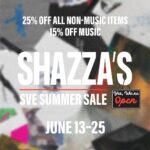 Sharon Van Etten Instagram - A few folks were asking about the T-shirt Zach was wearing in a previous post. Well, you can still get one at our store during our annual summer sale - 25% off all non-music items and 15% off music today through Sunday, June 25th. Stop by Shazza’s and pick one up at the link in bio ! Happy Summer. Schools out !