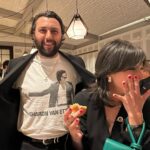 Sharon Van Etten Instagram - Thank you, Celine Song, for capturing this celebratory moment with Zach Dawes and I. So proud to be associated with such a meaningful film as Past Lives. Thank you to A24 for having us at the premiere last night. What a beautiful team you have and what wonderful art you make. So proud to be a part of this incredible family. Pre-save “Quiet Eyes” at the link in bio.