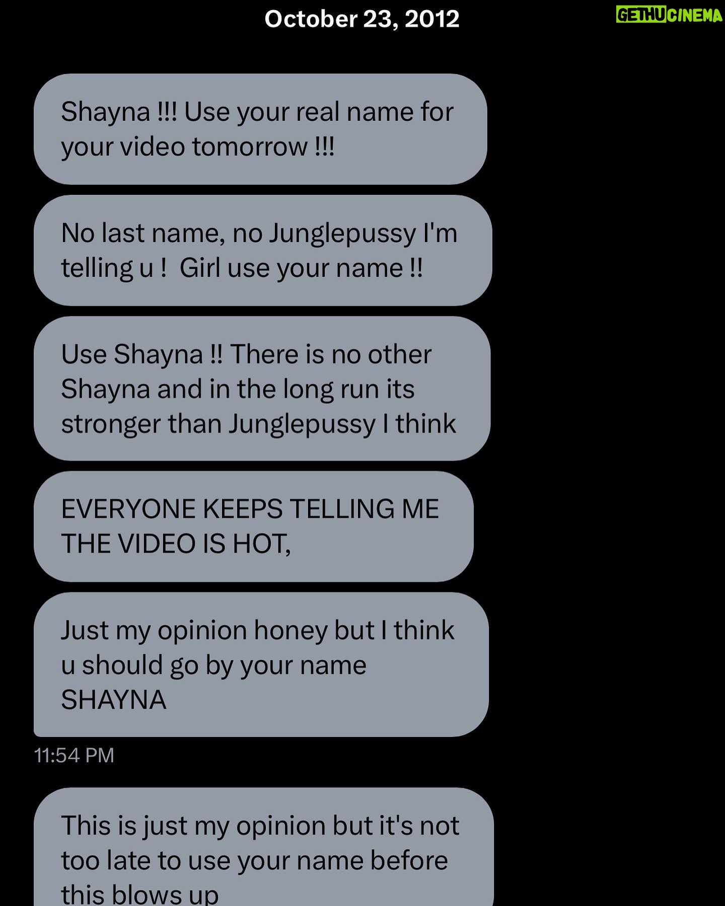 Shayna McHayle Instagram - the very day the name JUNGLEPUSSY came to me in Feb 2009 at the tender age of 17!! I’m so proud of that girl for being so bold and free at 17 …on her way to being the woman I am today. Its funny but not funny how disgusted ppl were by the name. Back then there wasn’t any support for ppl like me online or irl. And ofc I never expected to be welcomed by the mainstream. No sah! But, Junglepussy is my calling. I know it. Its me. And, it relieves me from any pressure to coon or conform to the norm. I worked hard be taken seriously as an artist and actor. And my hard work is paying off! There was this idea projected by others that I should accept anything thrown at me and be happy with whatever I get. But I always knew better!!!! Everyone thought I was nuts. I was and I am in a way. And I made a career off of being myself!!!🫡💅🏾💛. Say my name JUNGLEPUSSY…Jp if ur shy😏