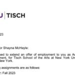 Shayna McHayle Instagram - So honored to share my time with the NYU students this fall!!!!! Thank u professor @jd_samson @leather_locklear ✨🫶🏾