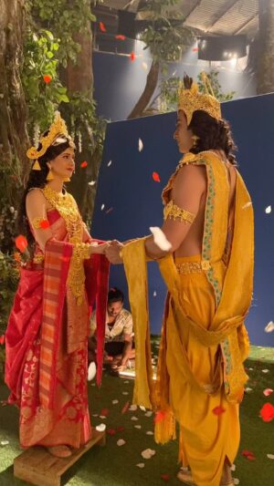 Sheetal Tiwari Instagram - Bts From Shiv Shakti lakshmi Narayan♥️
#lakshminarayan