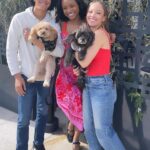 Shelby Simmons Instagram - At the premiere of @arthurthekingmovie with the best companions a girl could ask for! 🐾💖 @lionsgate #Tribe #ArthurTheKing