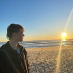 Shelby Simmons Instagram - Beach day, ft the album cover of Corey and Jack’s new band. What would the name of their band be?