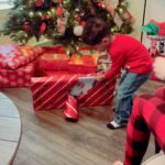 Shelby Simmons Instagram - 🌟Happy Jesus’ Birth!!🌟Santa clearly had a favorite this year 👶🏽🎄