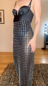 Shenae Grimes-Beech Instagram - The disco’s in the details 🪩 Comment OUTFIT for links to everything I’m wearing! #revolve #revolvearoundtheworld #revolveambassador