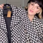 Shenae Grimes-Beech Instagram - Current obsession: Black and white checker print… can ya tell? 😂 #styled #edgyaesthetic #thriftedfashion #thriftedstyle