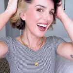 Shenae Grimes-Beech Instagram - We are the weirdos, mister 🖤✨ If you get this reference, we’d be friends IRL. #hairtransformation #newhair #shorthair #witchaesthetic #thecraft