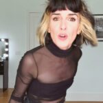 Shenae Grimes-Beech Instagram - No idea what you’re talking about 🖤 #fashion #darkaesthetic #edgyaesthetic #styleinspo #outfitoftheday