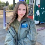 Shiloh Nelson Instagram - In my Dad’s Cold War era flight jacket.