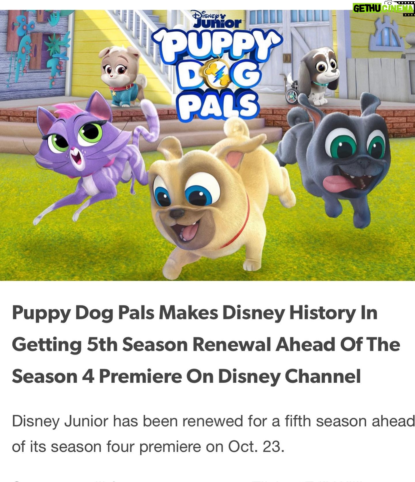 Shiloh Nelson Instagram - Making Disney history today. Voicing Keia since I was 8 has been such a joy and privilege. I’m honored to announce that Puppy Dog Pals has received an unprecedented season 5 by Disney. An honor rarely given to shows. I’ve been blown away by the response to the show and the outpouring of love you guys have shown it. I love seeing all the pictures of you with Keia stuffed animals and toys. This team is working hard to bring you a great next season. Thankful and blessed. Aaaaaand.... done! #puppydogpals #keia