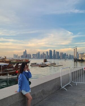 Shin A-young Instagram - Doha you've been good to me ⚽️ 

Now back home🇰🇷 to my 👶