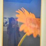 Shin Ae-ra Instagram - 액자에 비치는 내모습과 꽃을 함께보라는 작가의 말이 마음에 와닿았다. 강렬하고 화려하게 활짝 핀 꽃들도 아름다웠지만, 윤기잃고 저물어가는 고개숙인 꽃한송이의 아름다움. 원숙과 겸손의 향기를 품은 그모습, 닮고싶다. 자연을담은 멋진 핑거푸드, 환경보호를 위한 학생들의 작품 전시 볼거리, 먹을거리 풍성했던 #GalleryRoyal #RoyalLounge
