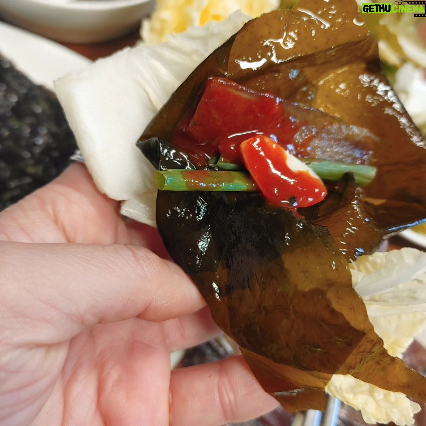 Shin Bong-sun Instagram - 2023년 추운겨울의 과메기는 수요미식회에 나온 맛집의 #포항특미물회 의 과메기였다 아 저 영롱한자태에 반해서 사진도 제대로 못찍었네.. 예전에 포항에서 먹는 #포항특미물회 집의 물회 정말 맛있었는데... 다음에 꼭 포항에 가면 먹어야지^^ 한국에 돌아가서도 추위가 계속 이어진다면 과메기 또 한번 먹고 말꺼야 ... #겨울과메기 #포항특미물회 #수요미식회 #포항맛집