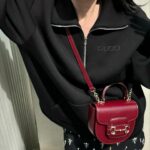 Shin Hyun-ji Instagram - 매력적인 구찌 홀스빗 1955 핸드백 👜 특히 ‘로소 앙코라’ 컬러는 한국에만 있어요 #구찌홀스빗1955 #GucciHorsebit1955