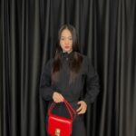 Shin Hyun-ji Instagram - That Red @Ferragamo #FerragamoFiammabag #페라가모