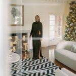 Shiona Turini Instagram - Naughty or Nice 🎁 Happy Holidays from me, @AmazonLuxuryStores, this @dundasworld dress and Black Santa. #AmazonLuxuryStores #Ad