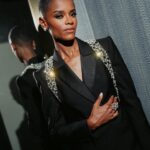 Shiona Turini Instagram - Black Excellence 🖤 @letitiawright in @alexandermcqueen @cartier for Marvel Studios’ Black Panther: Wakanda Forever. Styled by me but quite honestly this McQueen was divinely selected. Letitia, collaborating with you is a dream. Shuri Shioney. Wakanda Forever Ever. Lensed by @nishajohny